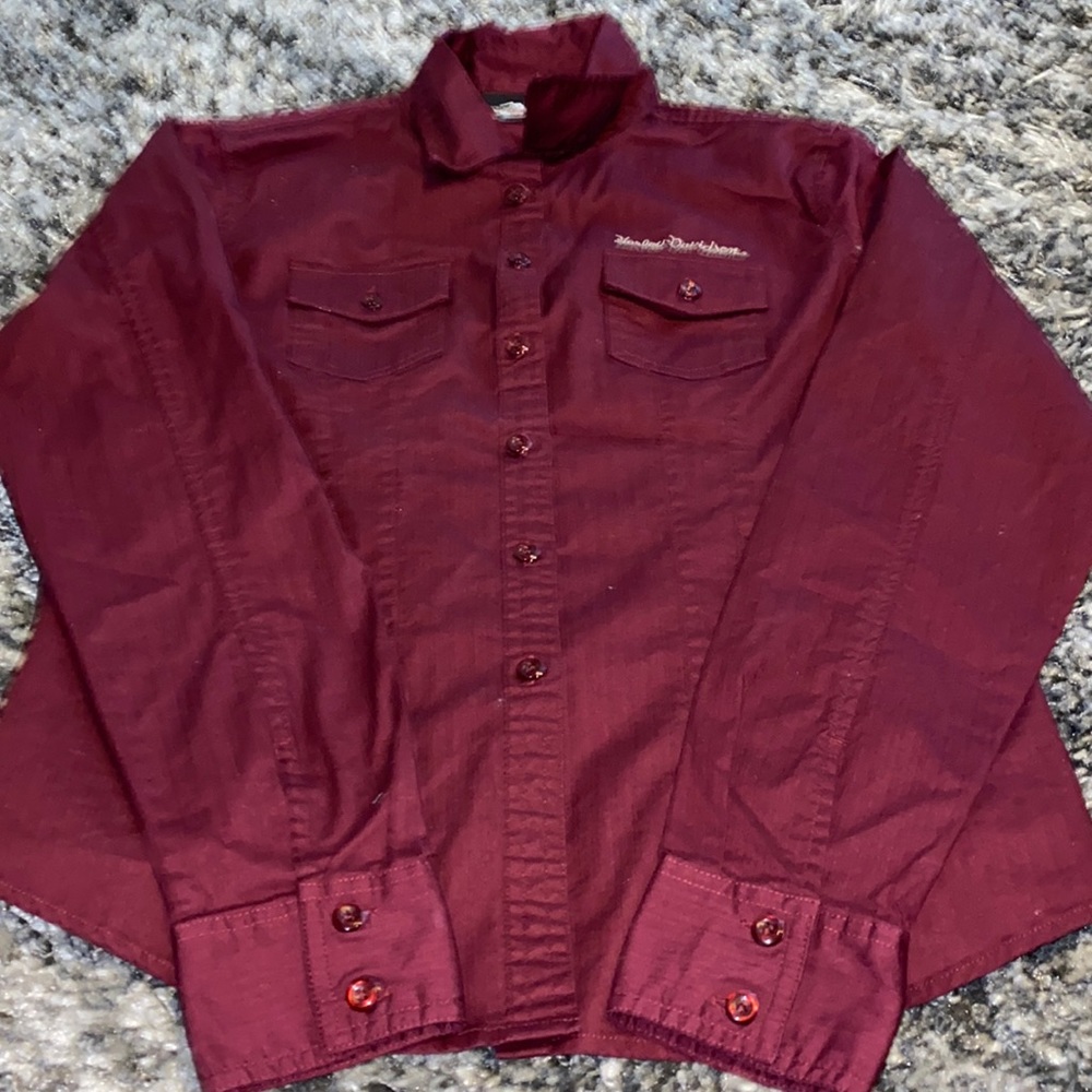 🖤Harley-Davidson Burgundy♥️Large